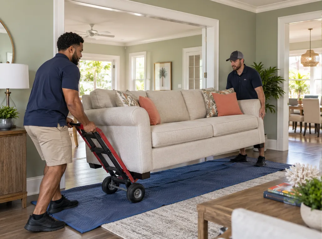 Furniture Removal in a Florida home