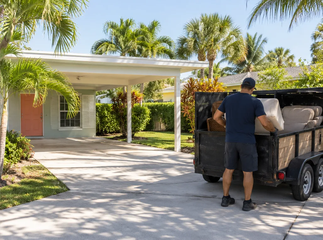 Organized property debris removal work